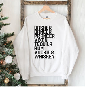 Dasher Dancer Christmas Sweatshirt