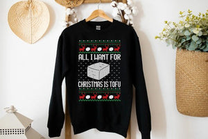 Tofu for Santa Christmas Sweatshirt