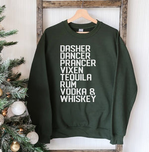 Dasher Dancer Christmas Sweatshirt