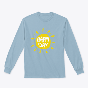 Sun With Hand Drawn Letters Happy Day Vector Summer Print For Clothes