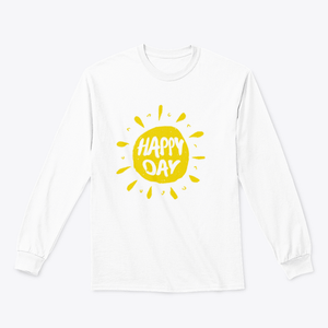 Sun With Hand Drawn Letters Happy Day Vector Summer Print For Clothes