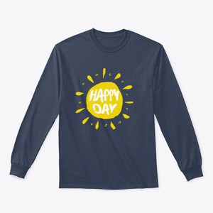 Sun With Hand Drawn Letters Happy Day Vector Summer Print For Clothes