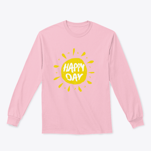 Sun With Hand Drawn Letters Happy Day Vector Summer Print For Clothes